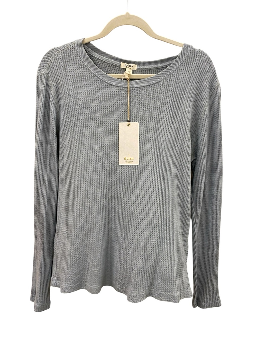 dylan Gray Waffle-Knit Long Sleeve Tee